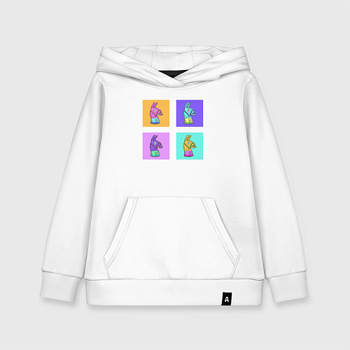 Детская толстовка-худи Фортнайт поп-ап / Белый – фото 1
