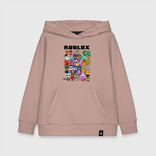 Детская толстовка-худи ROBLOX PIGGY / Пыльно-розовый – фото 1