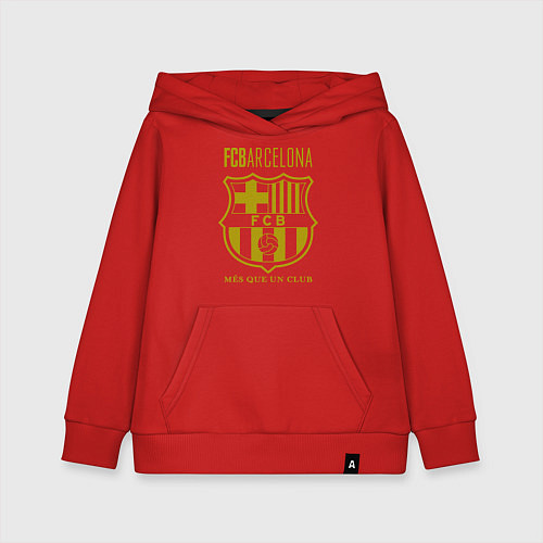 Детская толстовка-худи Barcelona FC / Красный – фото 1