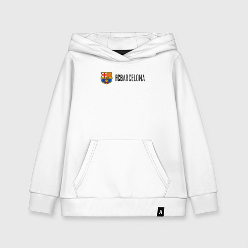 Детская толстовка-худи Barcelona FC / Белый – фото 1