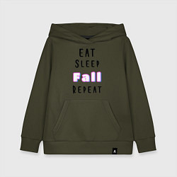 Толстовка детская хлопковая Fall Guys, цвет: хаки