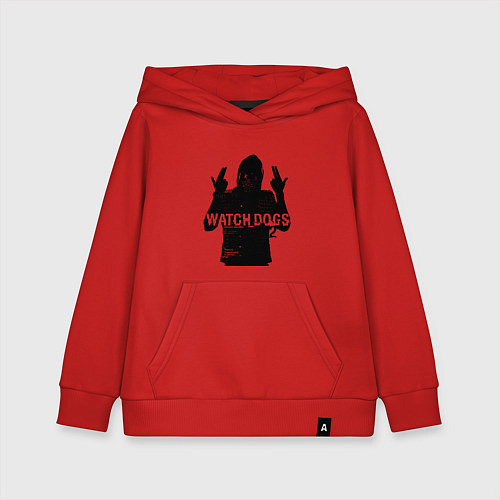 Детская толстовка-худи Watch dogs 2 Z / Красный – фото 1