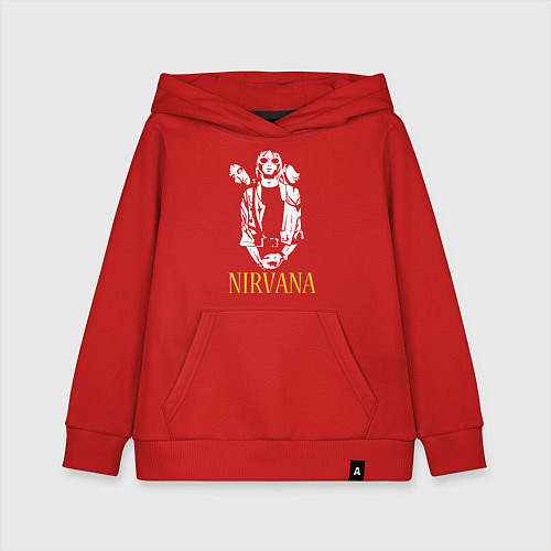 Детская толстовка-худи Nirvana / Красный – фото 1