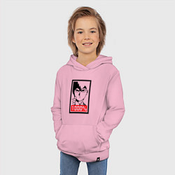 Толстовка детская хлопковая Mob psycho 100 Z, цвет: светло-розовый — фото 2