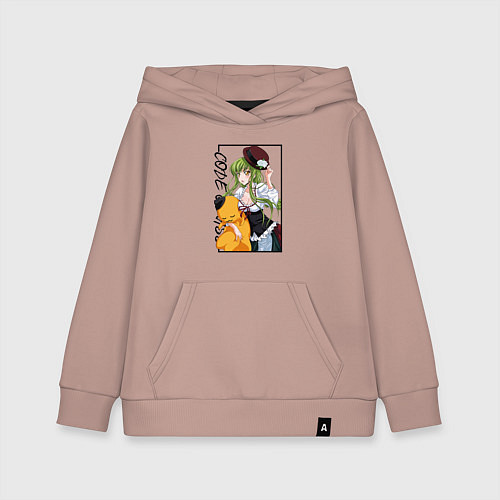 Детская толстовка-худи C C Код Гиас / Пыльно-розовый – фото 1