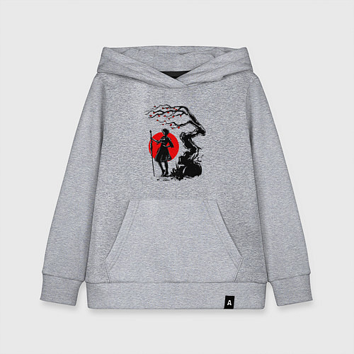 Детская толстовка-худи NIER AUTOMATA / Меланж – фото 1
