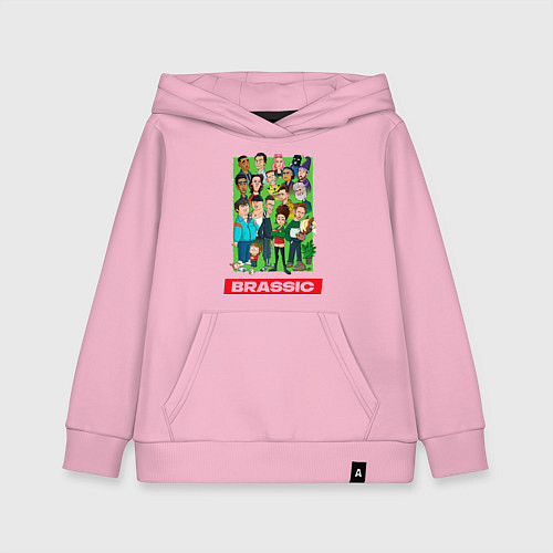 Детская толстовка-худи Brassic Art Голяк / Светло-розовый – фото 1