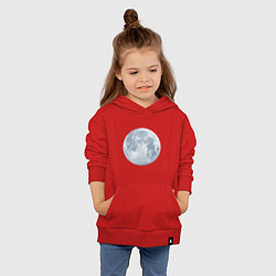 Толстовка детская хлопковая Луна, цвет: красный — фото 2