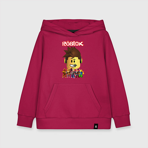 Детская толстовка-худи ROBLOX / Маджента – фото 1