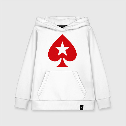 Детская толстовка-худи Покер Пики Poker Stars / Белый – фото 1
