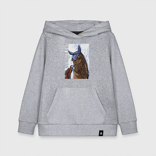 Детская толстовка-худи Number one / Меланж – фото 1