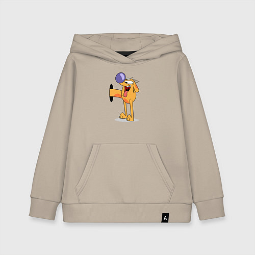 Детская толстовка-худи Котопес / Миндальный – фото 1