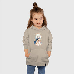 Толстовка детская хлопковая Приятного аппетита Паймон, цвет: миндальный — фото 2