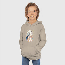 Толстовка детская хлопковая Приятного аппетита Паймон, цвет: миндальный — фото 2