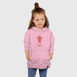 Толстовка детская хлопковая Символ Чура, цвет: светло-розовый — фото 2