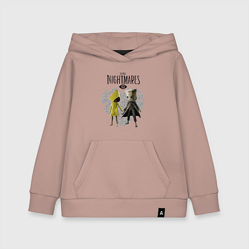 Детская толстовка-худи Little Nightmares II / Пыльно-розовый – фото 1