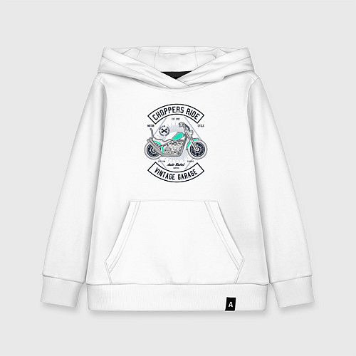 Детская толстовка-худи Вертолеты ездят / Белый – фото 1