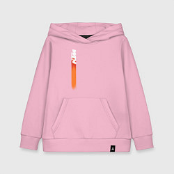 Толстовка детская хлопковая KTM КТМ Z, цвет: светло-розовый