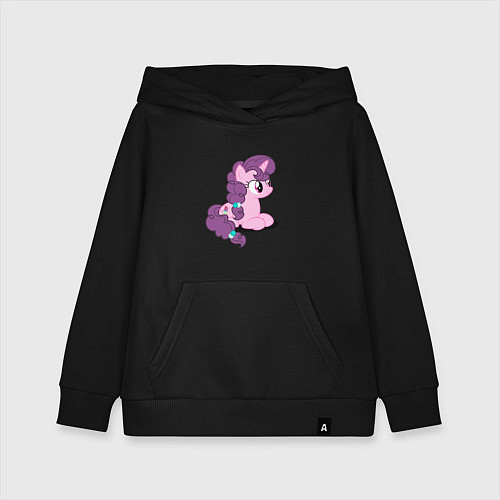 Детская толстовка-худи Pony Pink Mammal Purple - Litt / Черный – фото 1