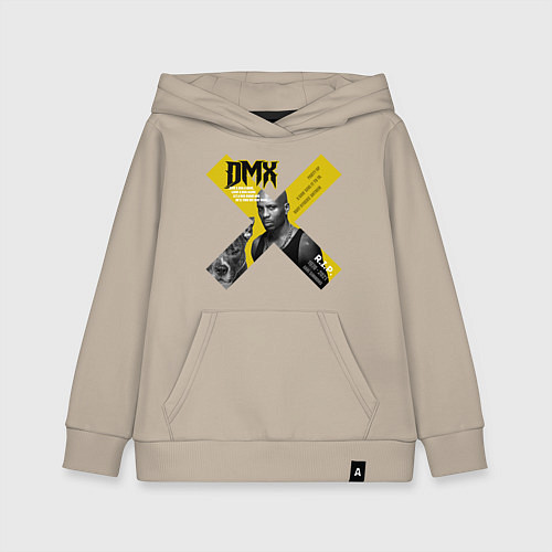 Детская толстовка-худи DMX rest in peace / Миндальный – фото 1
