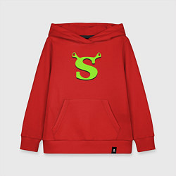 Толстовка детская хлопковая Shrek: Logo S, цвет: красный