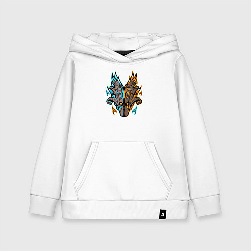 Детская толстовка-худи ДЖАГГЕРНАУТ / Белый – фото 1