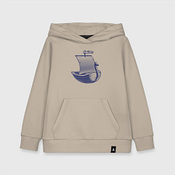 Детская толстовка-худи Парусная лодка