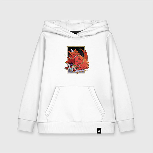 Детская толстовка-худи Маленький Загрей / Белый – фото 1