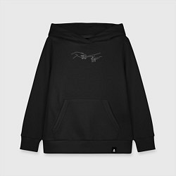 Толстовка детская хлопковая Сотворение Адама, цвет: черный