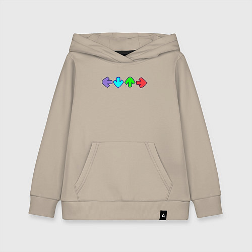 Детская толстовка-худи Friday Night Funkin стрелки / Миндальный – фото 1