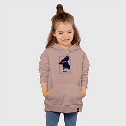 Толстовка детская хлопковая Love Death And Robots Доброй охоты, цвет: пыльно-розовый — фото 2