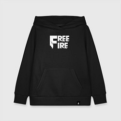 Детская толстовка-худи FREEFIRE FF WHITE LOGO Z