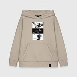 Толстовка детская хлопковая Endure and survive, цвет: миндальный