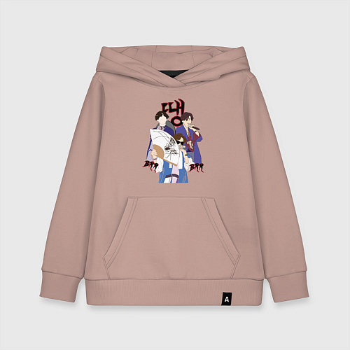 Детская толстовка-худи DDAENG / Пыльно-розовый – фото 1