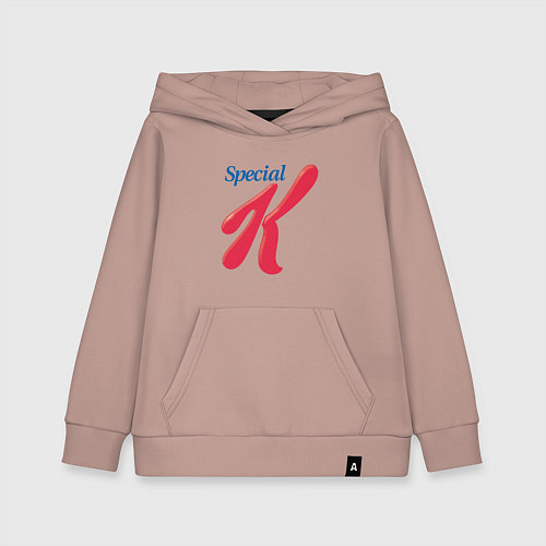 Детская толстовка-худи Special k merch Essential / Пыльно-розовый – фото 1