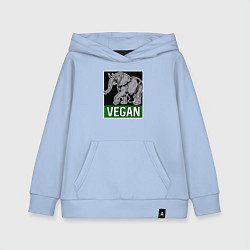 Детская толстовка-худи Vegan elephant