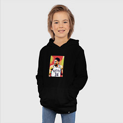Толстовка детская хлопковая Янис - Милуоки, цвет: черный — фото 2