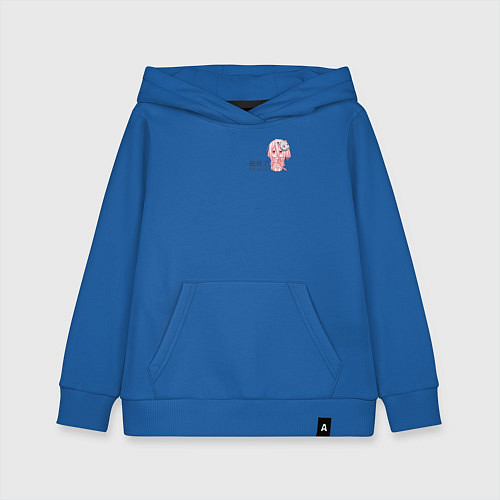 Детская толстовка-худи Да, я паук, и что? девочка / Синий – фото 1