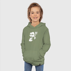 Толстовка детская хлопковая DDT Юрий Шевчук, цвет: авокадо — фото 2