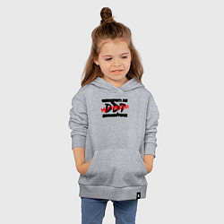 Толстовка детская хлопковая DDT НЕ СТРЕЛЯЙ!, цвет: меланж — фото 2