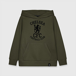 Толстовка детская хлопковая Chelsea CFC, цвет: хаки