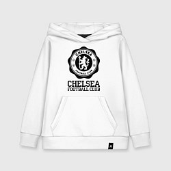 Толстовка детская хлопковая Chelsea FC: Emblem, цвет: белый