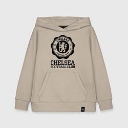 Толстовка детская хлопковая Chelsea FC: Emblem, цвет: миндальный