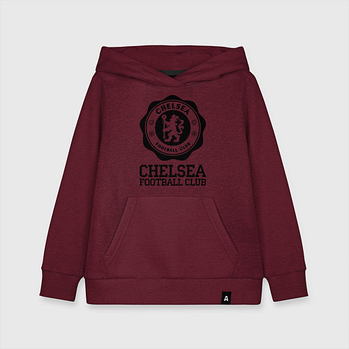 Детская толстовка-худи Chelsea FC: Emblem / Меланж-бордовый – фото 1