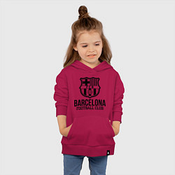 Толстовка детская хлопковая Barcelona FC, цвет: маджента — фото 2