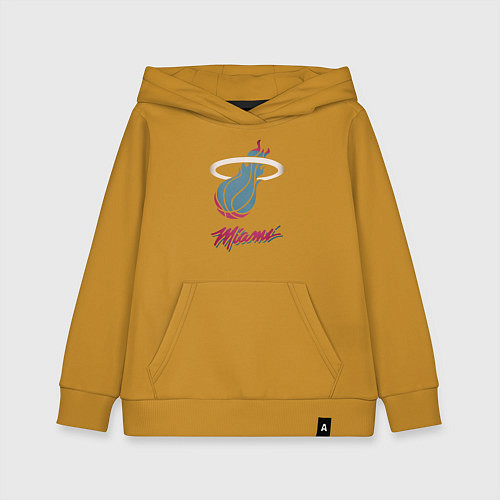 Детская толстовка-худи Miami Heat / Горчичный – фото 1