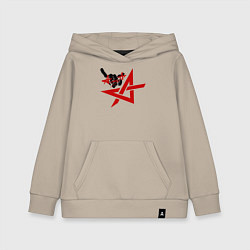 Толстовка детская хлопковая Алиса коза, цвет: миндальный