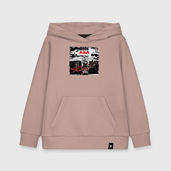 Толстовка детская хлопковая БЛОК АДА - АлисА, цвет: пыльно-розовый