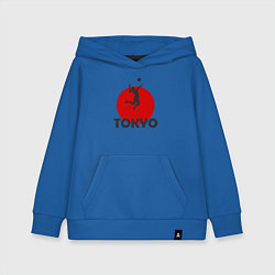 Толстовка детская хлопковая Tokyo Volleyball, цвет: синий