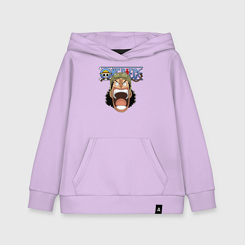 Детская толстовка-худи Усопп One Piece Большой куш / Лаванда – фото 1